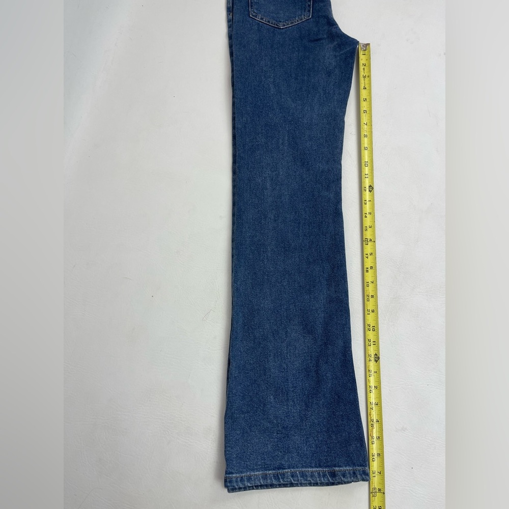 RSQ Dark Blue Flare Jeans, Patch Front Pockets – Size 25 - Picture 12 of 12